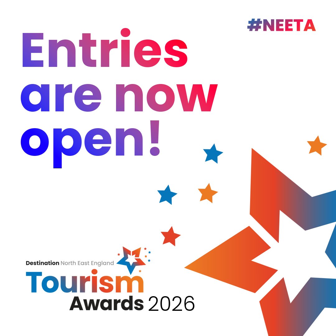 Food and Drink North East (@foodanddrinkne) on Twitter photo Applications for the 2026 <a href="/DestinationNEE/">Destination North East England</a> Tourism Awards are now open until 15th September 2025.š
Showcase your excellence and quality and apply now - it's free and easy to do: link.dnee.co.uk/neeta26
#NEETA #NEETA26 Applications for the 2026 <a href="/DestinationNEE/">Destination North East England</a> Tourism Awards are now open until 15th September 2025.š
Showcase your excellence and quality and apply now - it's free and easy to do: link.dnee.co.uk/neeta26
#NEETA #NEETA26
