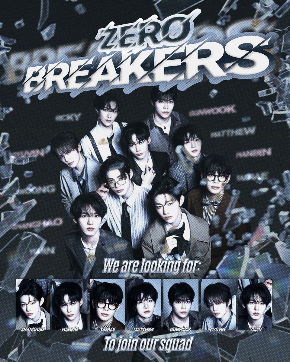 ㅤ
What’s up? This is 𝗭𝗘𝗥𝗢𝗕𝗥𝗘𝗔𝗞𝗘𝗥𝗦.
( ★ ) 𝘚𝘵𝘳𝘰𝘯𝘨𝘦𝘳 𝘢𝘴 𝘰𝘯𝘦. 𝘉𝘳𝘦𝘢𝘬 𝘯𝘰𝘯𝘦.

We're currently looking for 𝗭͟𝗕͟𝟭͟ 𝗥͟𝗣͟𝘀 to join our squad, and open to befriending other 𝗦͟𝗤͟/𝗢͟𝗔. Feel free to reply this tweet. Let’s vibe together! 
ㅤ