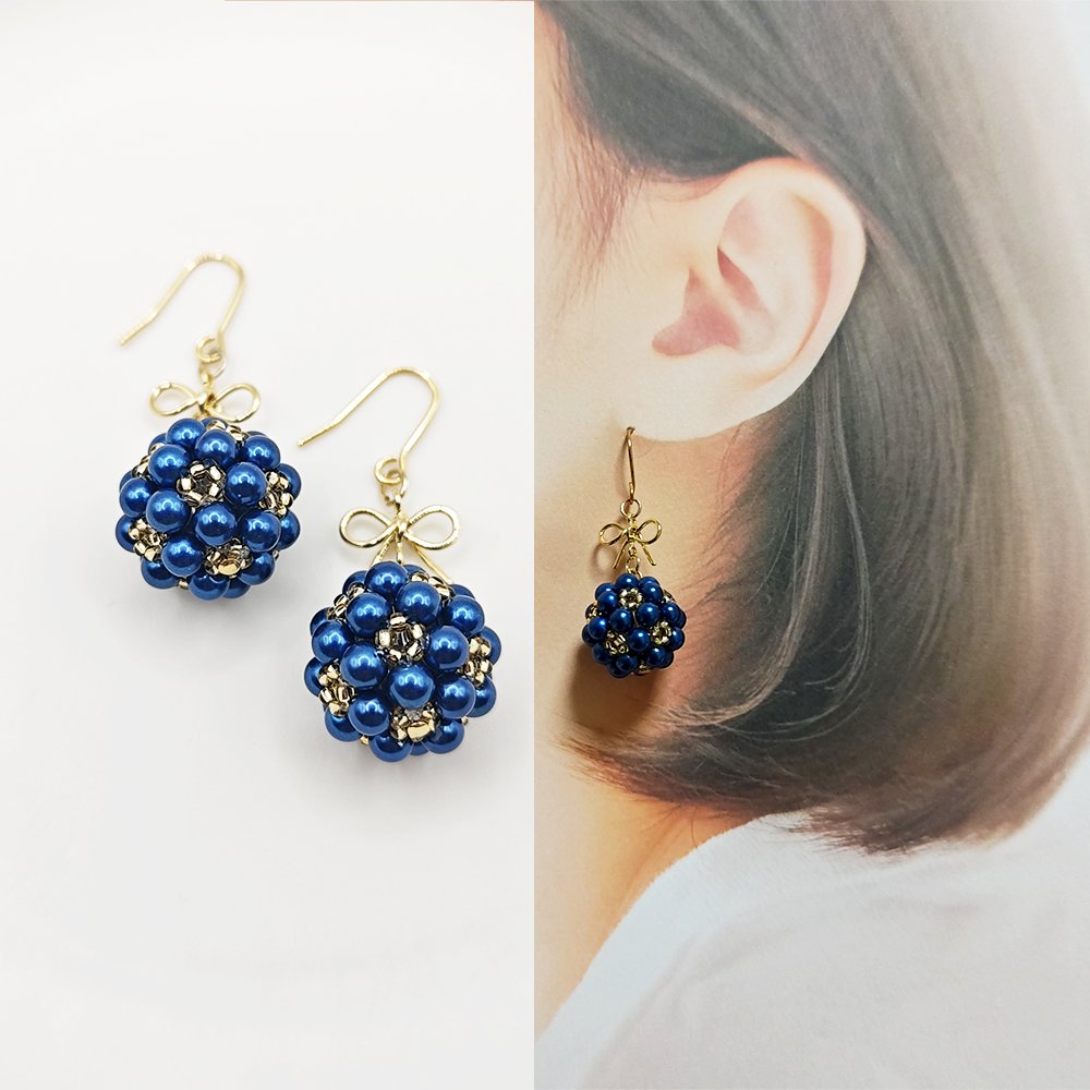 ハンドメイドピアス♡ ②名様 ハンドメイドピアス 2点 - メルカリ