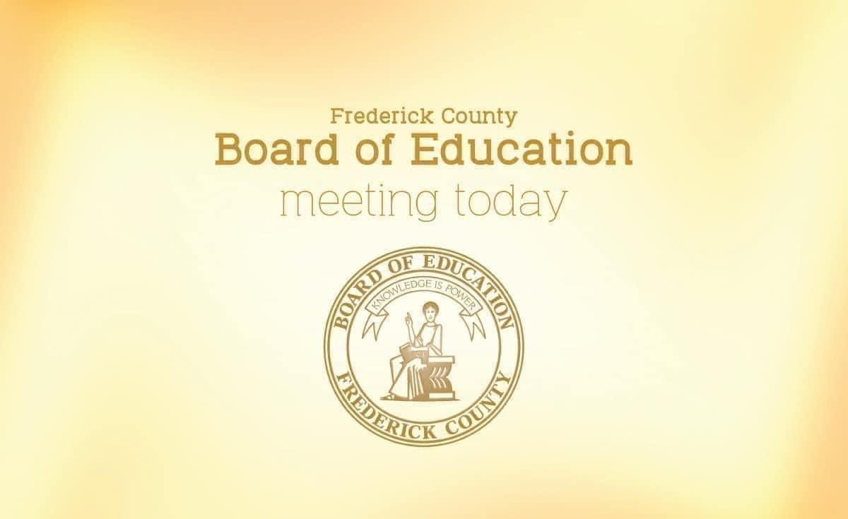 REMINDER: The Frederick County Board of Education will meet this afternoon. Follow the link to view the agenda: go.boarddocs.com/mabe/fcps/Boar…

➡️Work session at 3 p.m.
➡️Closed session at 4 p.m.
➡️Regular meeting at 6 p.m.