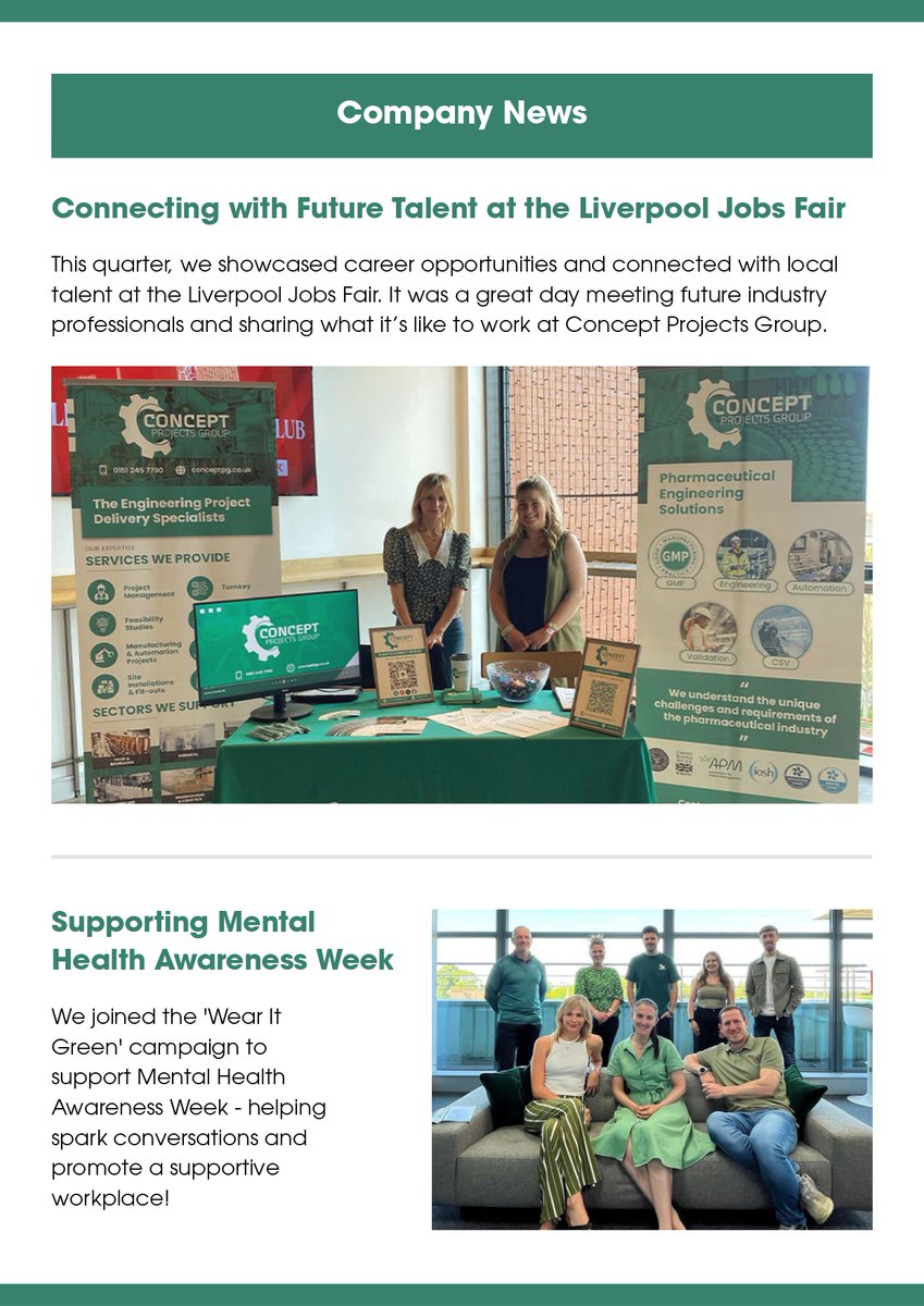 ProjectsConcept's tweet image. Fresh Off the Press: Our Q2 Newsletter Is Here! 📢

Swipe to see how we’ve been delivering high-quality projects, supporting community initiatives, and expanding our network at key industry events.

Want our updates straight to your inbox? Sign up today conceptpg.co.uk