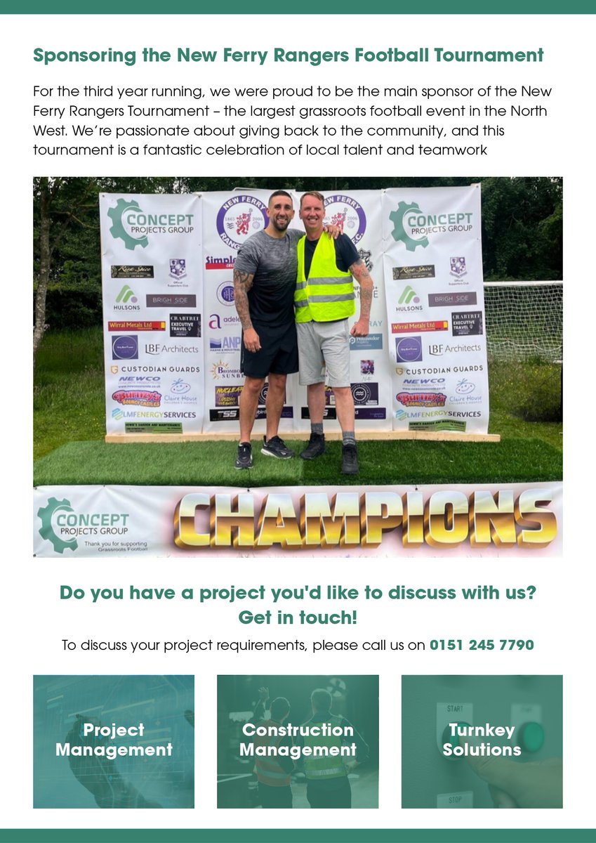 ProjectsConcept's tweet image. Fresh Off the Press: Our Q2 Newsletter Is Here! 📢

Swipe to see how we’ve been delivering high-quality projects, supporting community initiatives, and expanding our network at key industry events.

Want our updates straight to your inbox? Sign up today conceptpg.co.uk