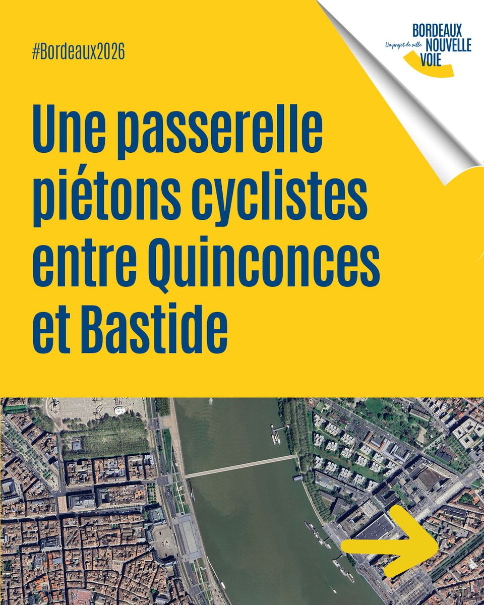 💡 𝗘𝘁 𝘀𝗶 𝗼𝗻 𝗿𝗲𝗹𝗶𝗮𝗶𝘁 𝘃𝗿𝗮𝗶𝗺𝗲𝗻𝘁 𝗹𝗲𝘀 𝗱𝗲𝘂𝘅 𝗿𝗶𝘃𝗲𝘀 𝗱𝗲 𝗕𝗼𝗿𝗱𝗲𝗮𝘂𝘅 ?

🚶‍♀️🚴‍♂️ Une passerelle piétons-cyclistes entre Quinconces et Bastide, dans l’axe de la rue Esprit-des-Lois :
un projet simple, efficace et réalisable à l'horizon 2030.

Pourquoi