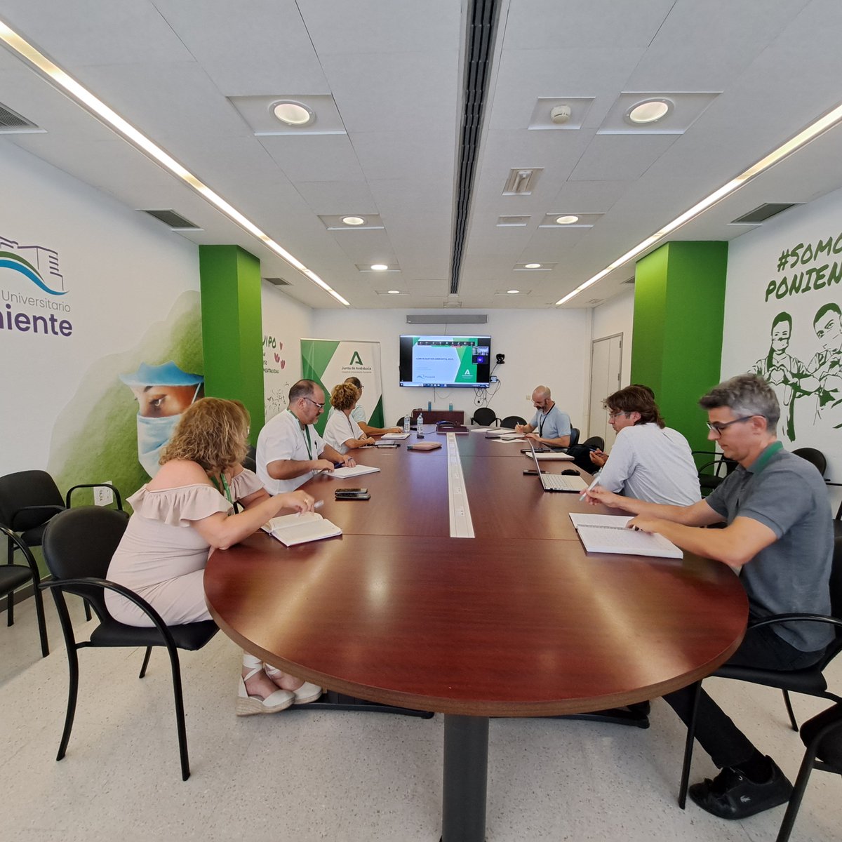 Hospital Universitario Poniente (@huniv_poniente) on Twitter photo Primera reunión de un renovado Comité de Gestión Medioambiental del #HUnivPoniente, para analizar, entre otros aspectos, la implantación del Sistema Integral de Gestión Mediambiental y Energética del SAS
#SomosPoniente
<a href="/saludand/">Consejería de Salud y Consumo</a> <a href="/AlmeriaJunta/">AlmeríaJunta</a> <a href="/peacro/">PEDRO ACOSTA</a> <a href="/Salvamaroto/">Salva Maroto</a> <a href="/CheloArtero/">Chelo Artero</a> Primera reunión de un renovado Comité de Gestión Medioambiental del #HUnivPoniente, para analizar, entre otros aspectos, la implantación del Sistema Integral de Gestión Mediambiental y Energética del SAS
#SomosPoniente
<a href="/saludand/">Consejería de Salud y Consumo</a> <a href="/AlmeriaJunta/">AlmeríaJunta</a> <a href="/peacro/">PEDRO ACOSTA</a> <a href="/Salvamaroto/">Salva Maroto</a> <a href="/CheloArtero/">Chelo Artero</a>