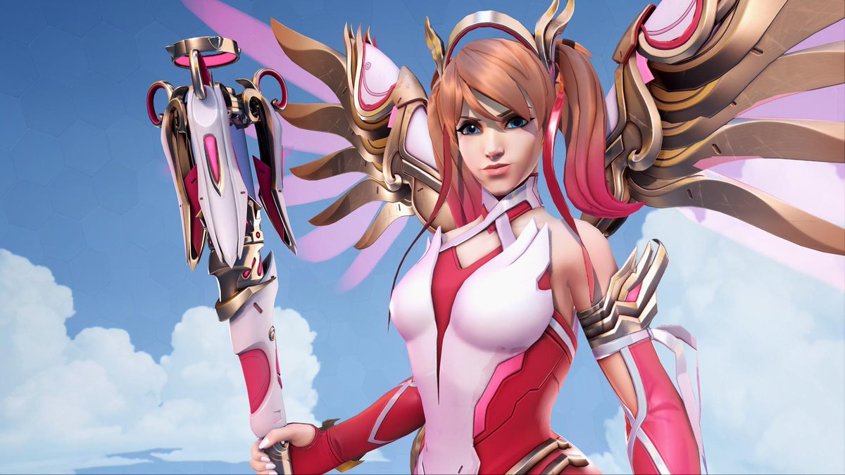 Sahilow's tweet photo. 1 year ago today, Overwatch brought back pink Mercy alongside rose gold Mercy to support the Breast Cancer Research Foundation
#overwatch2 #pinkmercy #BCRF #BreastCancerAwareness https://t.co/V0NOTtBczR