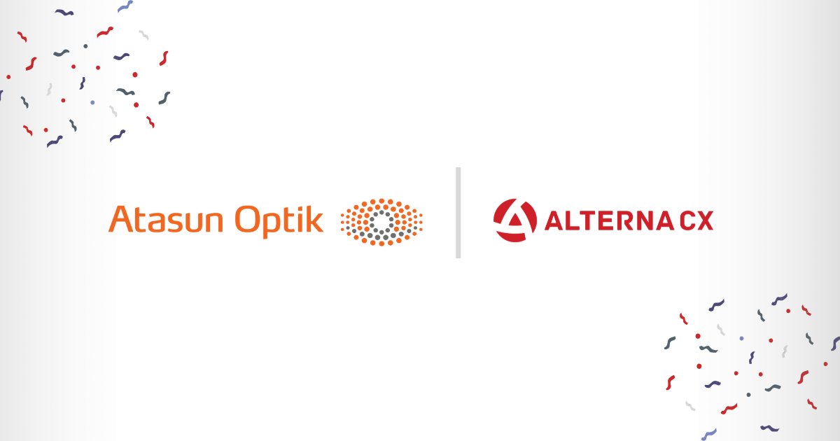 Türkiye'nin lider optik markası <a href="/atasunoptik/">Atasun Optik</a> ile ortaklığımızı duyurmaktan heyecan duyuyoruz! 👓

#AlternaCX #AtasunOptik #MüşteriDeneyimi