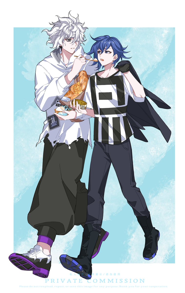 Qカズ(王カズ)
夏のお出かけ🍨

*约稿/Commission