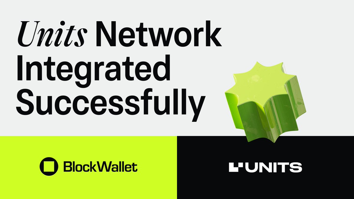 BlockWallet (@getblockwallet) on Twitter photo <a href="/GetBlockWallet/">BlockWallet</a> now supports <a href="/UnitsNetwork/">Units.Network</a> - a modular blockchain infra backed by <a href="/wavesprotocol/">Waves 🌊</a>.
Start using Unit Zero, the first EVM-compatible mainnet governed by an on-chain DAO.
Send, receive & interact with Units dApps securely on BlockWallet.
Available on Chrome & <a href="/GetBlockWallet/">BlockWallet</a> now supports <a href="/UnitsNetwork/">Units.Network</a> - a modular blockchain infra backed by <a href="/wavesprotocol/">Waves 🌊</a>.
Start using Unit Zero, the first EVM-compatible mainnet governed by an on-chain DAO.
Send, receive & interact with Units dApps securely on BlockWallet.
Available on Chrome &