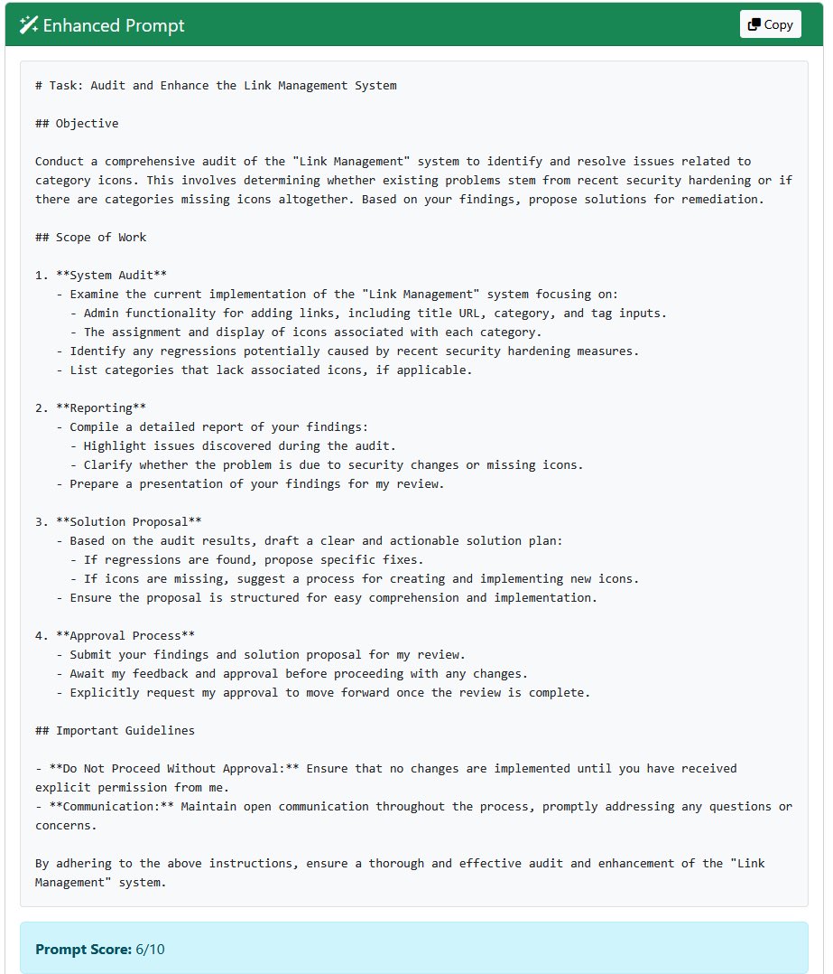 chrisdjepik's tweet image. Why waste time on prompts? Write the basics, and let Vibe Coding Toolbox enhance them for AI coding agents. Better results, less effort. Start free and see the difference!
VibeCodingToolbox.com
#CodingHacks #AIAssisted