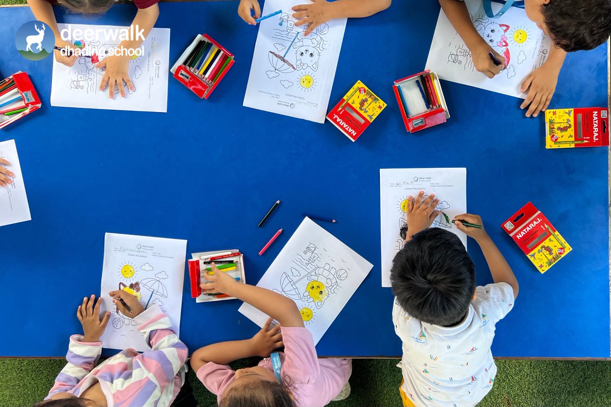 DWDhadingSchool's tweet image. 𝗖𝗼𝗹𝗼𝘂𝗿𝗶𝗻𝗴 𝗖𝗼𝗺𝗽𝗲𝘁𝗶𝘁𝗶𝗼𝗻 

Deerwalk Dhading conducted a colouring competition for preschool students, where the children coloured pictures. 

#dds #deerwalkdhadingschool #colouringcompetition