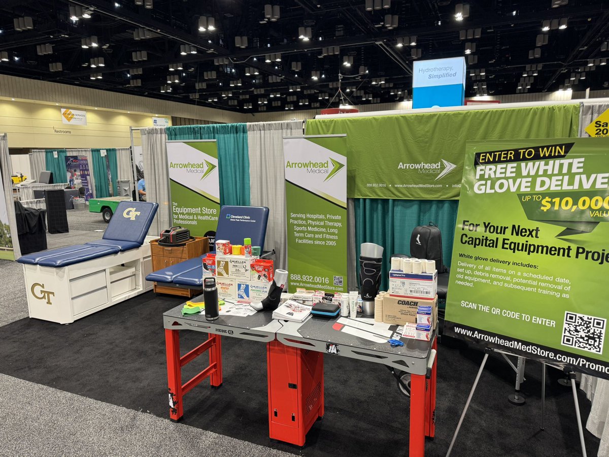 TheArrowheadMed's tweet photo. Happy #NATA2025!!! Swing by booth #1921 and say whatsup! https://t.co/ilGYSxlU3x