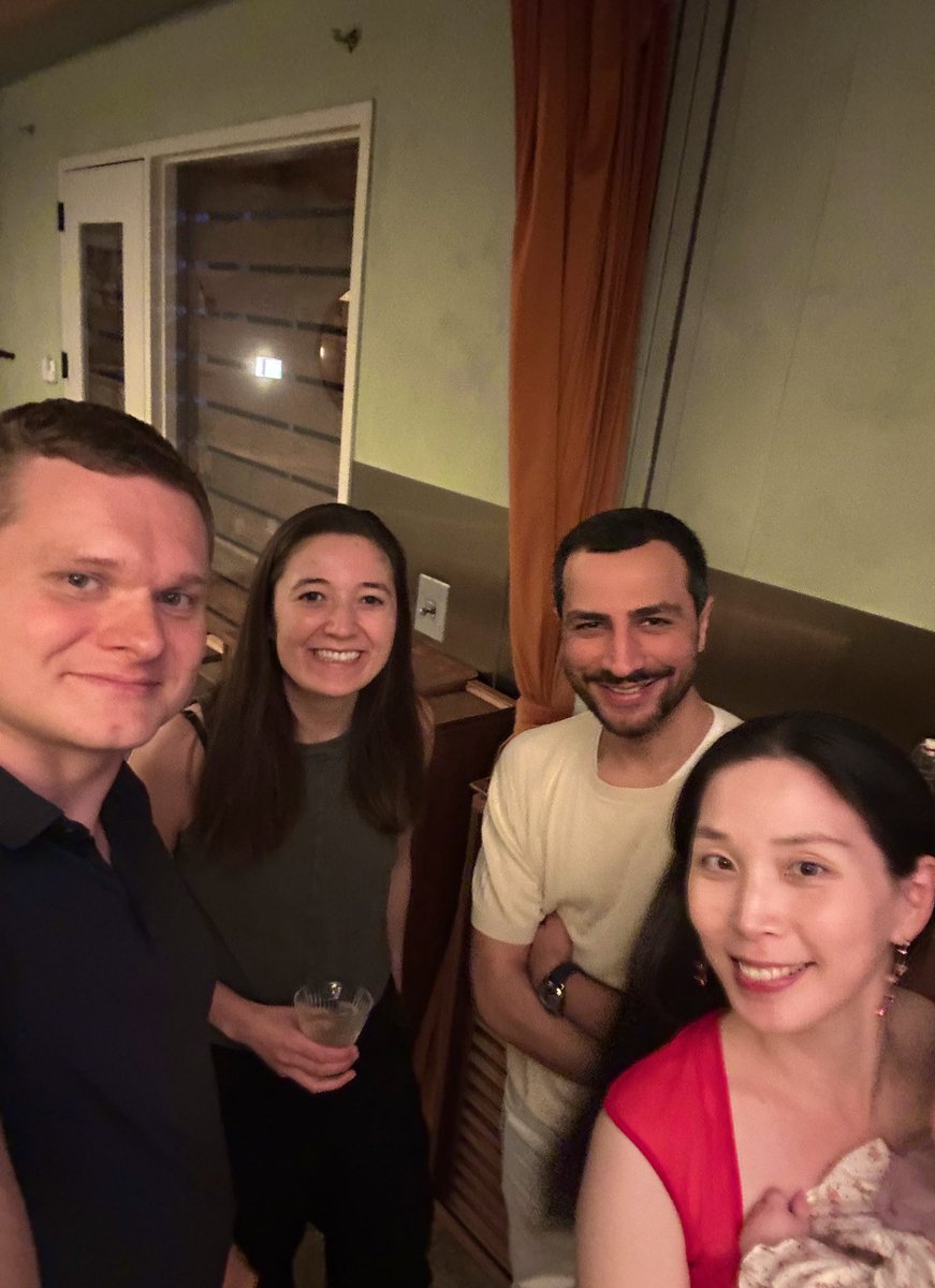 Brilliant founders gathered for our dinner, but I know you came to see the baby😝