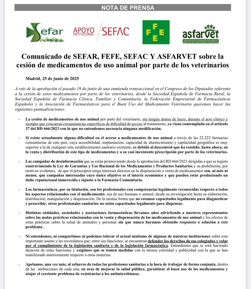 Los veterinarios se quieren saltar la ley!