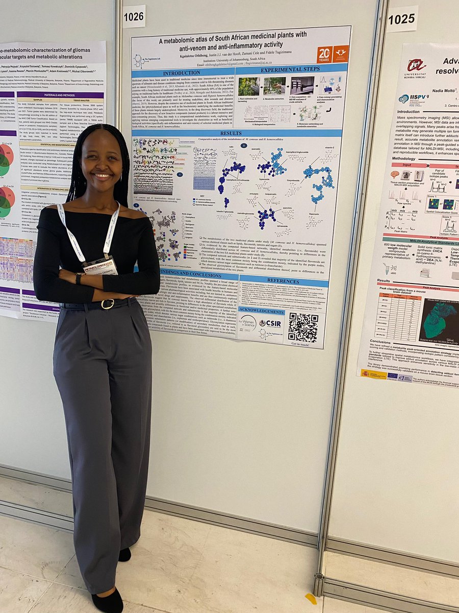 The Tugizimana Lab (@ft_researchuj) on Twitter photo Day 2 of MetSoc2025 saw Ms Othibeng and Dr. Lephatsi proudly represent TTL during poster presentations ✨
<a href="/go2uj/">University of Johannesburg</a> <a href="/UJScience/">UJ Faculty of Science</a> <a href="/MDPIOpenAccess/">MDPI</a> <a href="/MetabolomicsSA_/">Metabolomics South Africa</a> <a href="/MSA_EC/">MetabolomicsSA_Early Careers</a>
#CompMet #naturalproducts #metabolomics #metsoc2025 Day 2 of MetSoc2025 saw Ms Othibeng and Dr. Lephatsi proudly represent TTL during poster presentations ✨
<a href="/go2uj/">University of Johannesburg</a> <a href="/UJScience/">UJ Faculty of Science</a> <a href="/MDPIOpenAccess/">MDPI</a> <a href="/MetabolomicsSA_/">Metabolomics South Africa</a> <a href="/MSA_EC/">MetabolomicsSA_Early Careers</a>
#CompMet #naturalproducts #metabolomics #metsoc2025