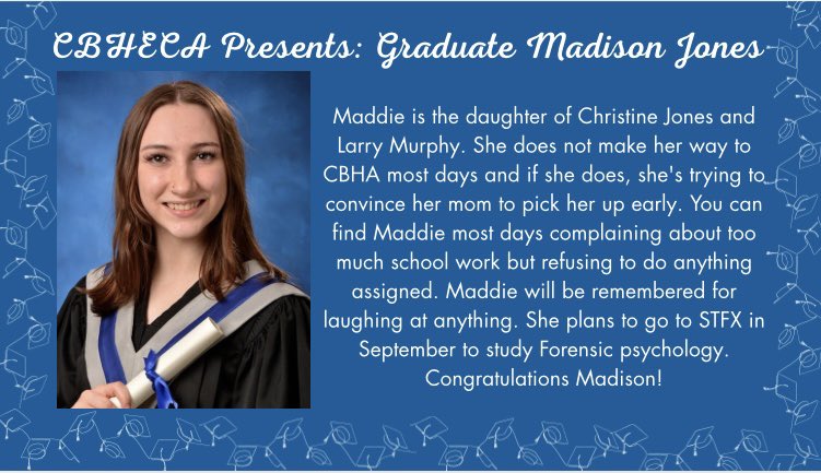 Congratulations Maddie!