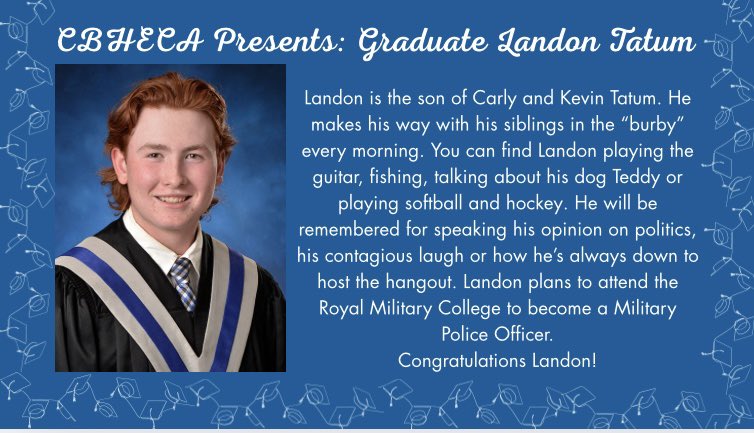 Congratulations Landon!