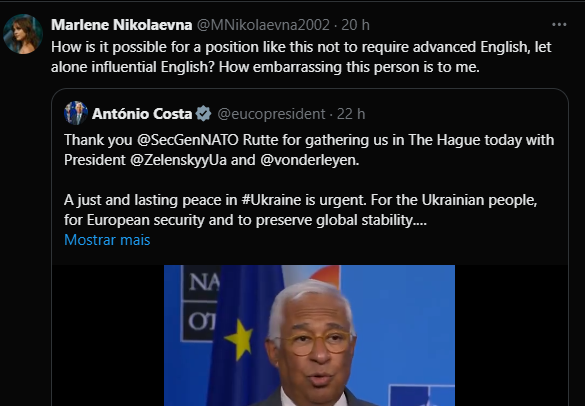 BomVilao's tweet photo. @eucopresident @SecGenNATO @ZelenskyyUa @vonderleyen https://t.co/o4STewpQ3U