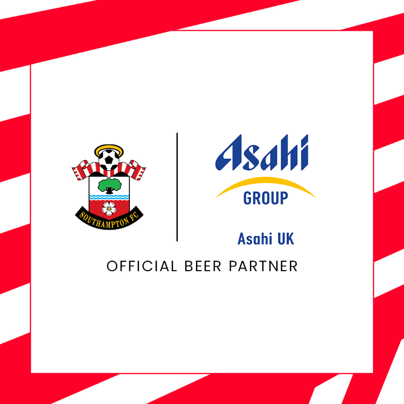 SouthamptonFC's tweet photo. We're pleased to announce that @AsahiUKLtd will be our Official Beer Partner 🍻