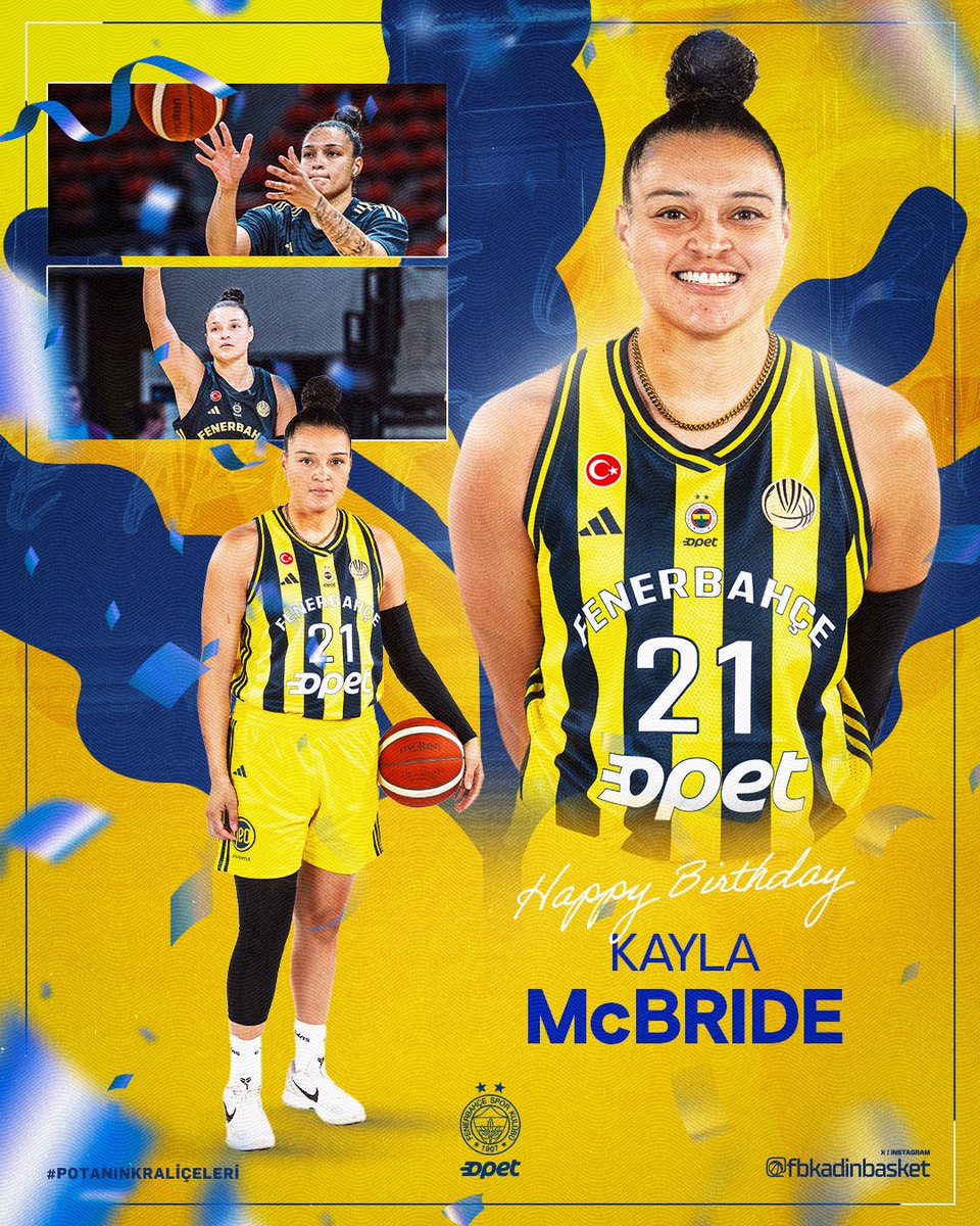 Bugün oyuncumuz Kayla McBride’ın doğum günü. Happy birthday McBuckets! 🎉