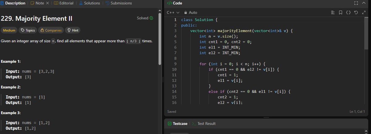 mrrobot6923's tweet image. Day 4 of my #CodingJourney! Crushed 1 medium #BinarySearch, 1 array problem, and 2 easy questions. Learned the #KMPAlgorithm—mind blown by its efficiency! Started #DSA in & learning #TypeScript.#CodeNewbie #Programming #WebDev" #TechTwitter #BinarySearch #DSA