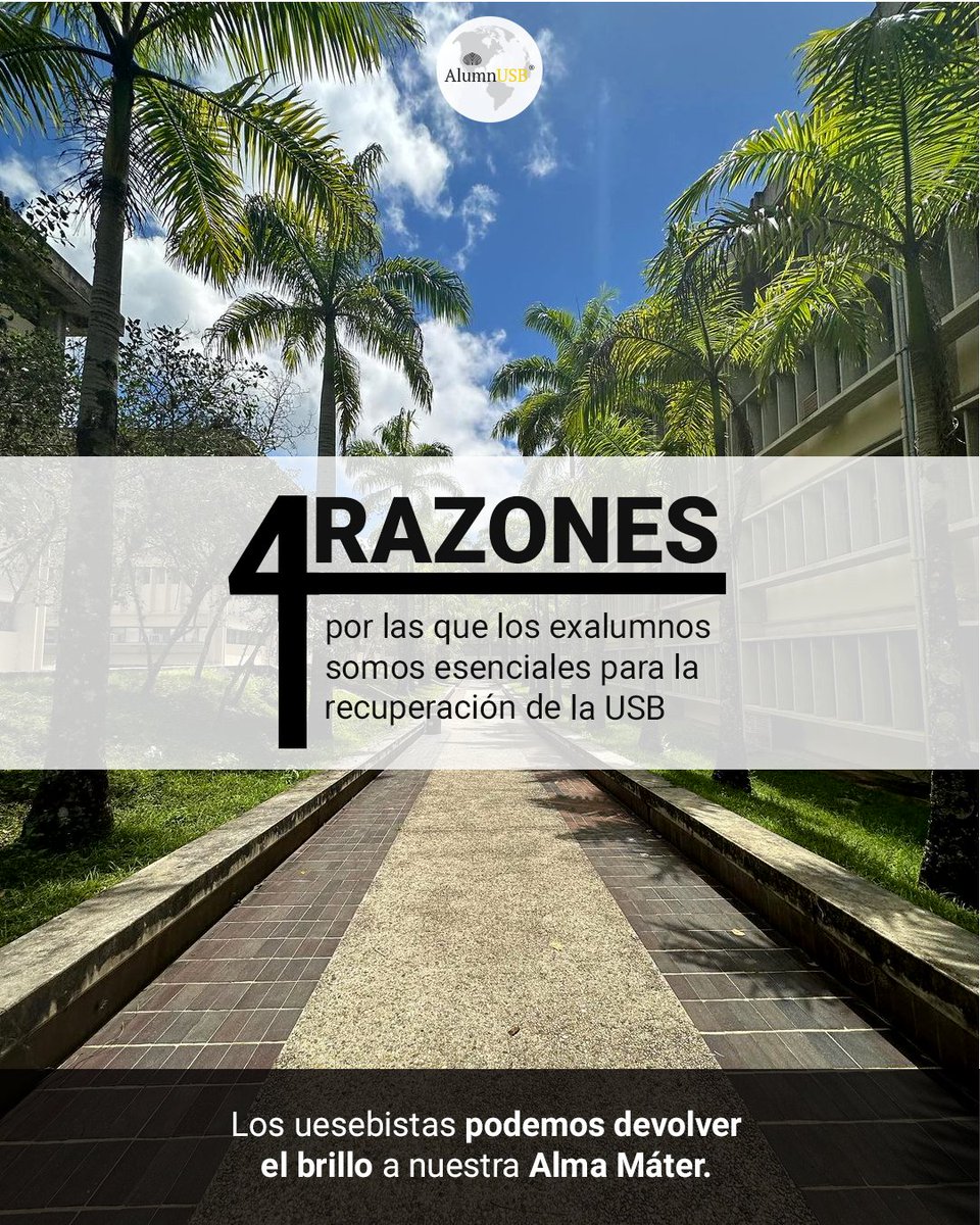 Nuestro amor y gratitud hacia la USB nos inspiran a lograr grandes transformaciones. Gracias a nuestras donaciones, hemos conseguido avances importantes para la universidad, ¡y aún vamos por más! Porque entendemos que los exalumnos somos la clave para devolverle a la USB todo su