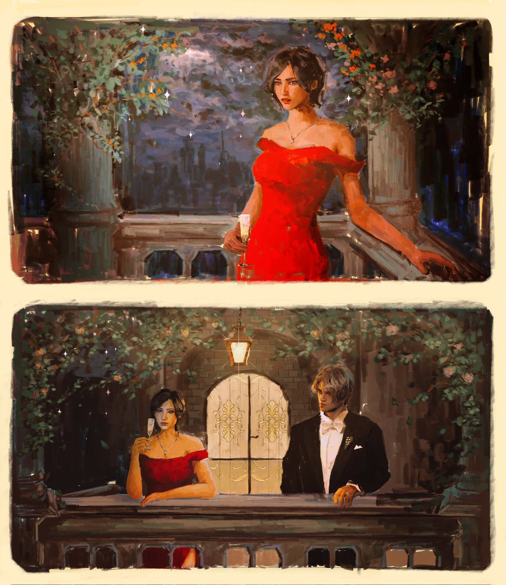 jcavero89's tweet image. Leon and Ada drawn by @4yvle1 in her beautifully unique style! This one is a scene from the latest chapter in my fic.

archiveofourown.org/works/57740512…

#AdaWong #LeonKennedy #REBHFun