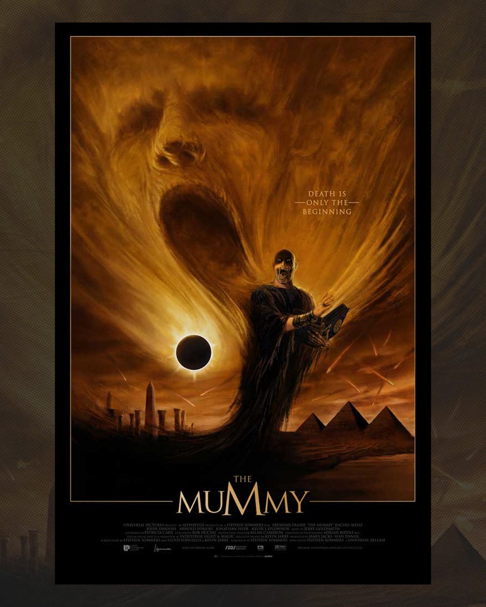VicePressNews's tweet image. "Rescue the damsel in distress, kill the bad guy, and save the world."
The Mummy (1999) Movie Posters by James Bousema
Available now at Vice-Press.com/TheMummy as part of our officially licensed, limited edition The Mummy Collection