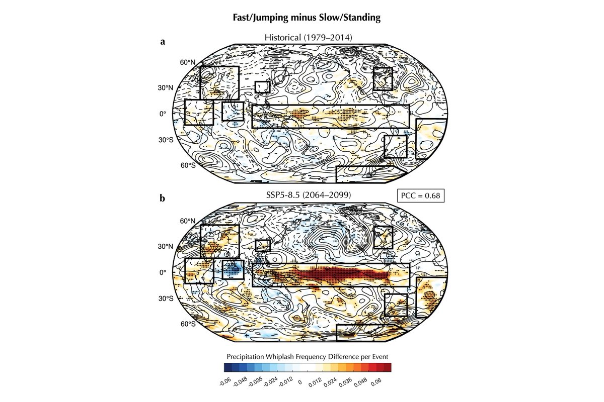 HKUST (@hkust) on Twitter photo A new study from HKUST, published in Nature Communications, warns that violent swings between droughts and floods—termed “precipitation whiplashes”—could begin as early as 2028.
Led by Prof. LU Mengqian and Dr. CHENG Tat-Fan, the research shows that climate change is A new study from HKUST, published in Nature Communications, warns that violent swings between droughts and floods—termed “precipitation whiplashes”—could begin as early as 2028.
Led by Prof. LU Mengqian and Dr. CHENG Tat-Fan, the research shows that climate change is