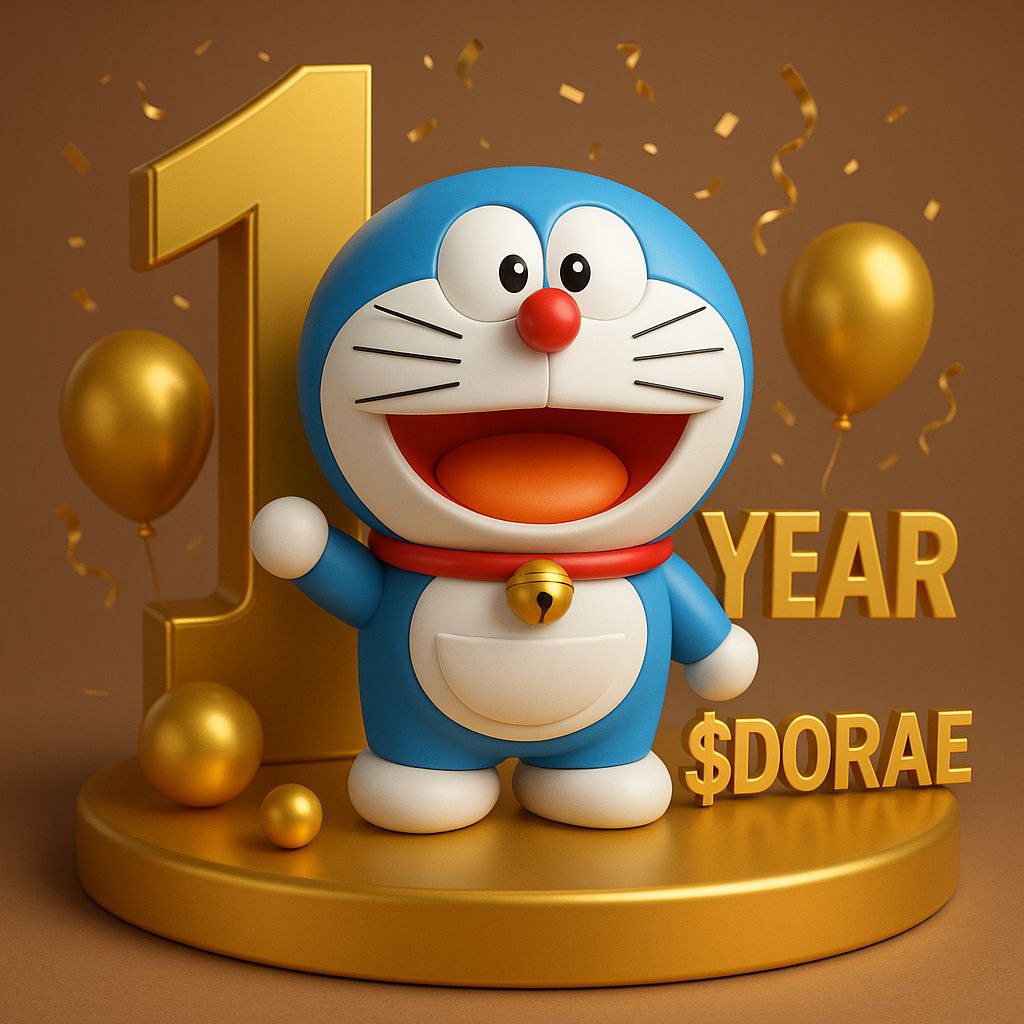 Happy 1 year anniversary $DORAE 

#DORAEMON