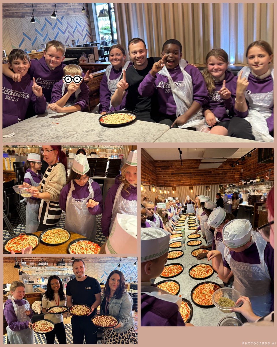 Y6 had an amazing time yesterday at Pizza Express. They learned how to roll the dough, spread the sauce, and sprinkle the cheese. #pizza #pizzaexpress #skills #cooking #learning