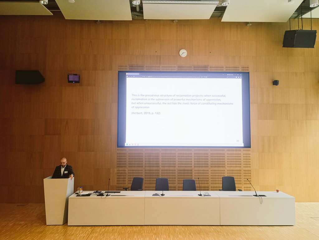 CenterUw's tweet image. What are the motivations to use reclaimed #hatespeech? @DominikPuchala presents his research on reclaimed homophobic language at the 3rd International Symposium on Intergroup Communication.