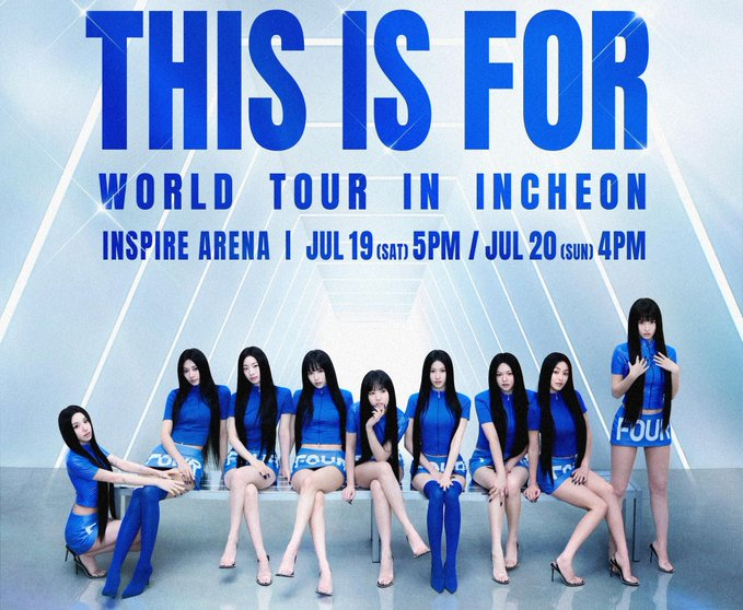 TWICE_Charts's tweet photo. Dates for @JYPETWICE's "THIS IS FOR World Tour" in Incheon Inspire Arena are officially SOLD OUT in less than 10 minutes.

More than 30,000 tickets have been sold across 2 shows, an over 100% overperformance compared to their last tour! 🇰🇷 https://t.co/NRCsoRVaoA