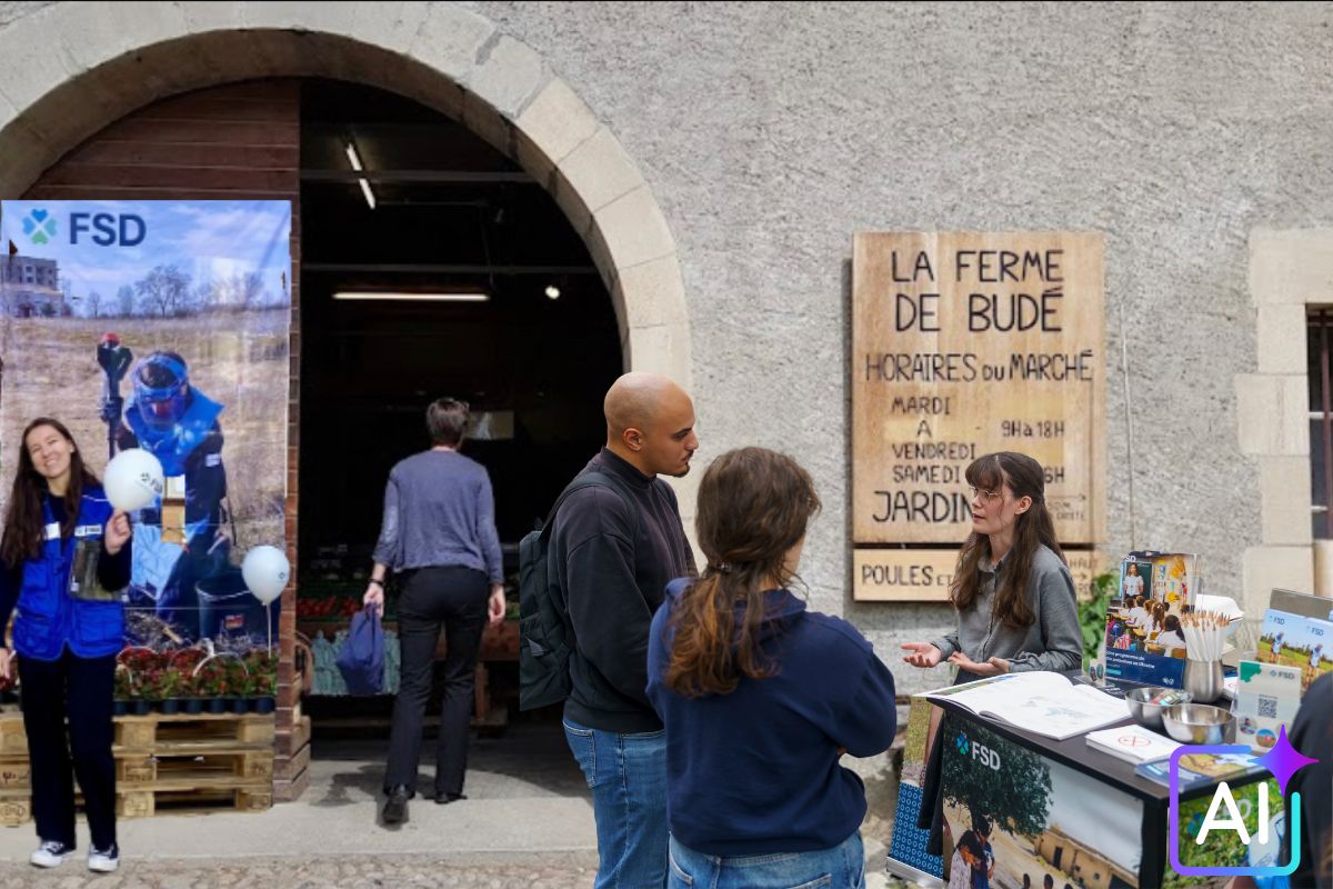 FSD (Fondation suisse de déminage) (@fsd__ch) on Twitter photo 🌱Le samedi 28 juin, la FSD tiendra un stand à la <a href="/FermeDeBude/">Ferme De Budé</a> à Genève de 10h à 15h.
Produits #bio et #locaux, discussions sur le #déminage humanitaire et petits goodies vous attendent. 🌱Le samedi 28 juin, la FSD tiendra un stand à la <a href="/FermeDeBude/">Ferme De Budé</a> à Genève de 10h à 15h.
Produits #bio et #locaux, discussions sur le #déminage humanitaire et petits goodies vous attendent.