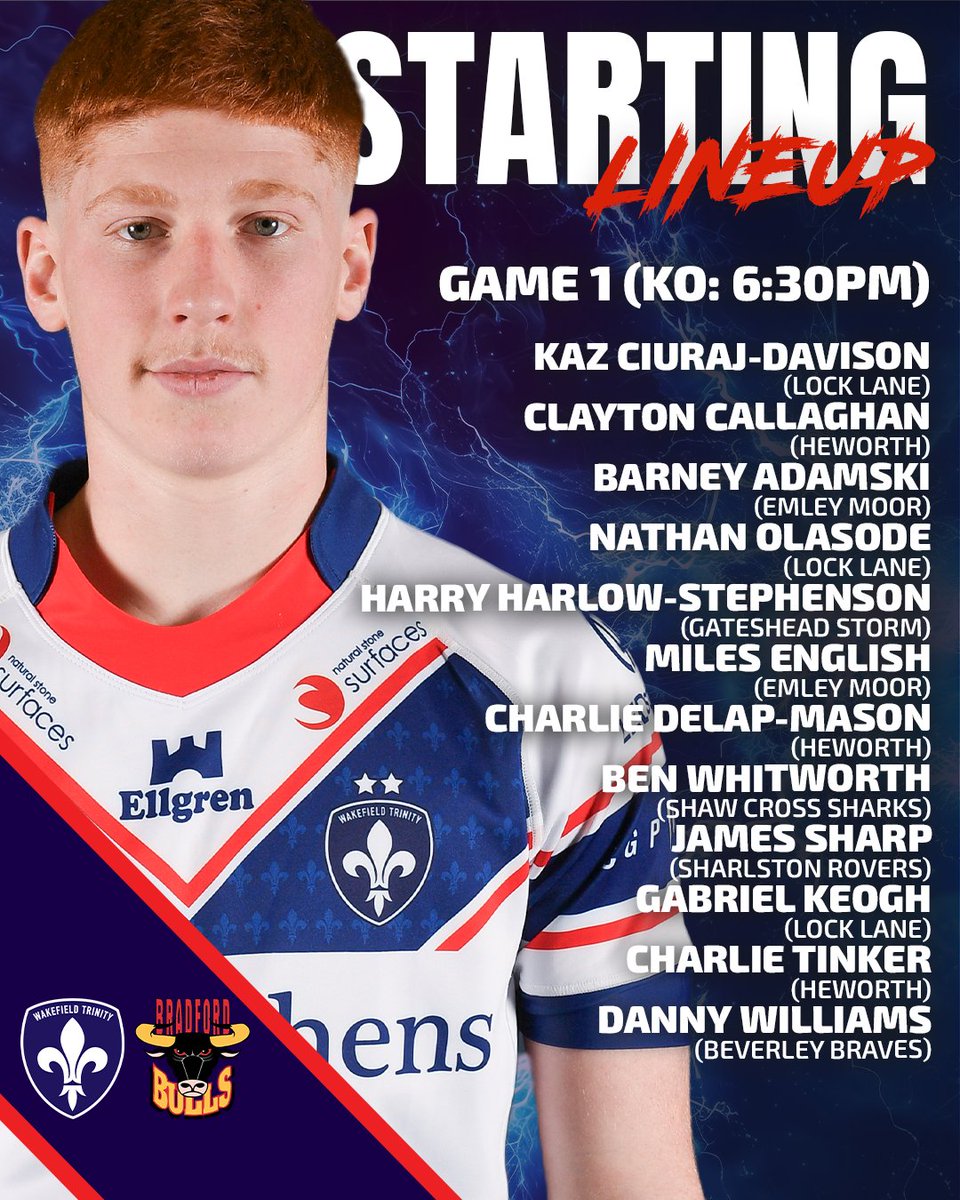 WTrinityRL's tweet photo. 🏉 Our Scholarship side will take on Bradford Bulls tonight!!

The sides will be playing 10 a side with slightly modified rules to promote fundamental skills and give more opportunties for players to be involved!!

Action gets underway at Odsal from 6:30pm tonight!

#UpTheTrin https://t.co/pbHLiksw3v