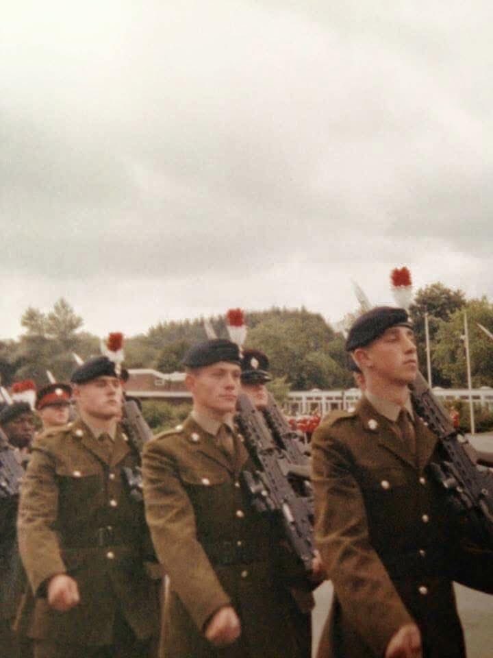 #ArmedForcesWeek 

A picture of a picture of me at my passing out parade. 
So young. So naive. So arrogant 😅
