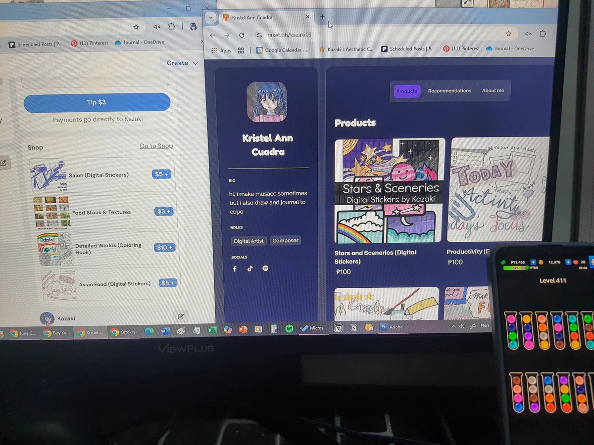 kazaki03's tweet photo. pov: smol biz owner na may GAD (anxiety) at 0-30 pesos a day lang ang kita sa school supplies/fruit soda/DIY accessories
pls help me get over my raket anxiety (trying different rakets/apps) by buying my digital stickers on kofi, raketph, or patreon w/exclusive original music (1) https://t.co/YC5i9wn6R9