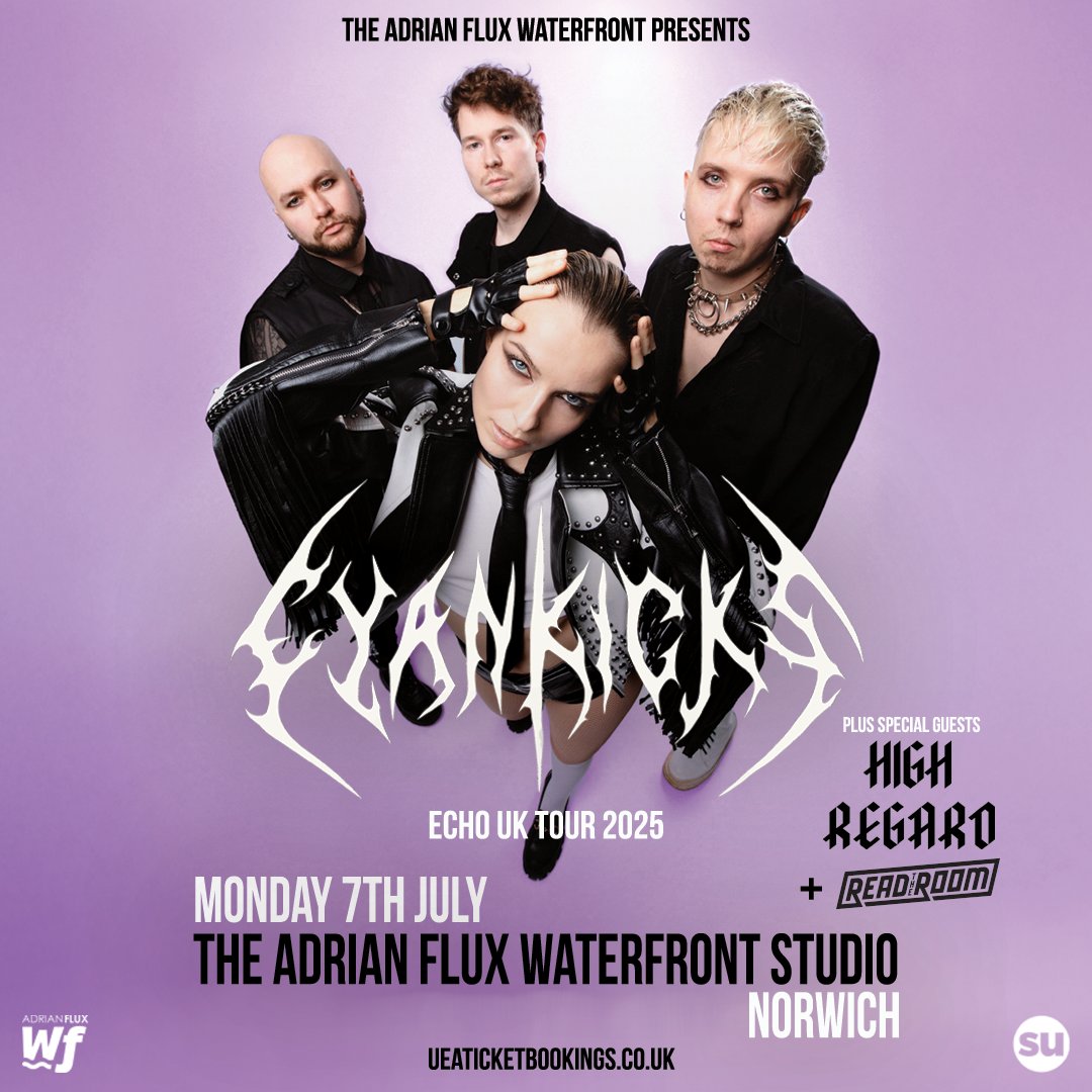 🚨SUPPORT ANNOUNCEMENT🚨

With less that 2 weeks left until Cyan Kicks take the Waterfront Studio, we're buzzing to announce another awesome support!

Read The Room are a 5-piece Alt Rock band making a big splash in the Norwich scene!👀

Don't miss this...
ueaticketbookings.co.uk/event/cyan-kic…