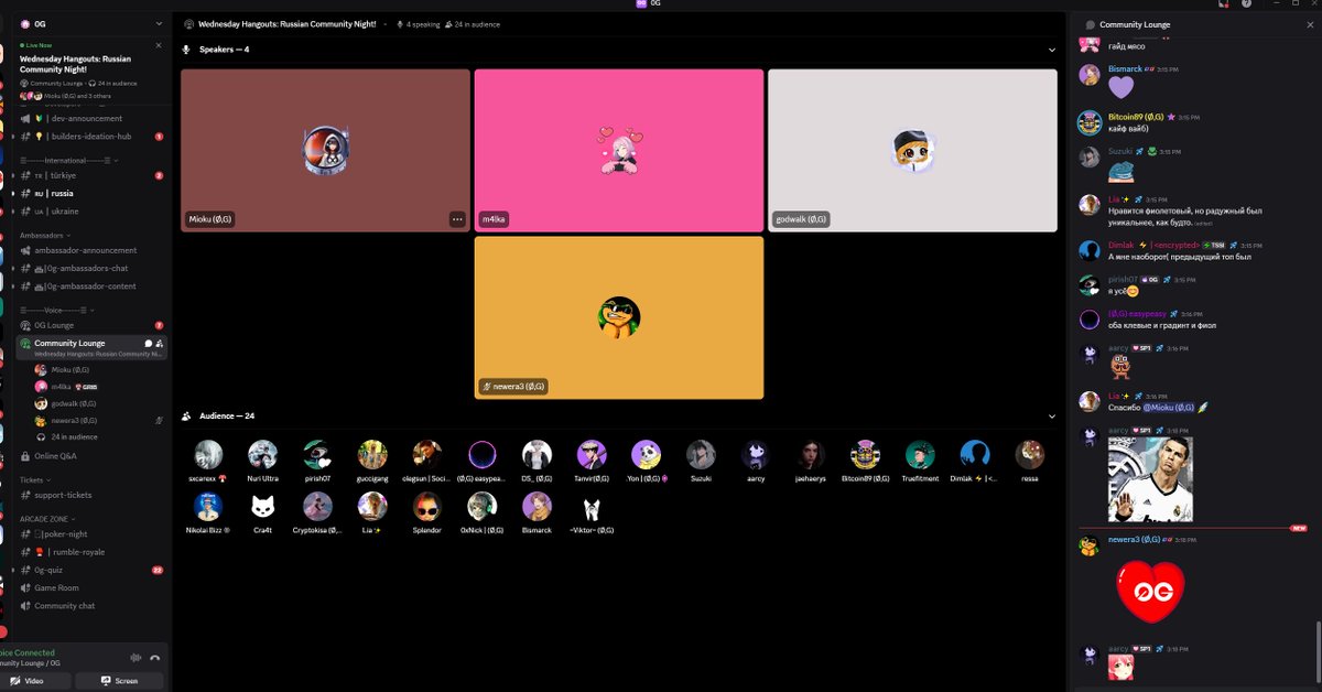 m4lkxx's tweet photo. 0GM FAM 💜

The Russia Community Call was a success — huge thanks to everyone who joined us, and special shoutout to our speakers @gxdwalk, @nnewera3 and @eternia_xx 🙌

We had over 35 listeners at peak 🔥

Don’t want to miss the next one?
🠆 https://t.co/F6Lv7RGj74 https://t.co/dlKaKF65px