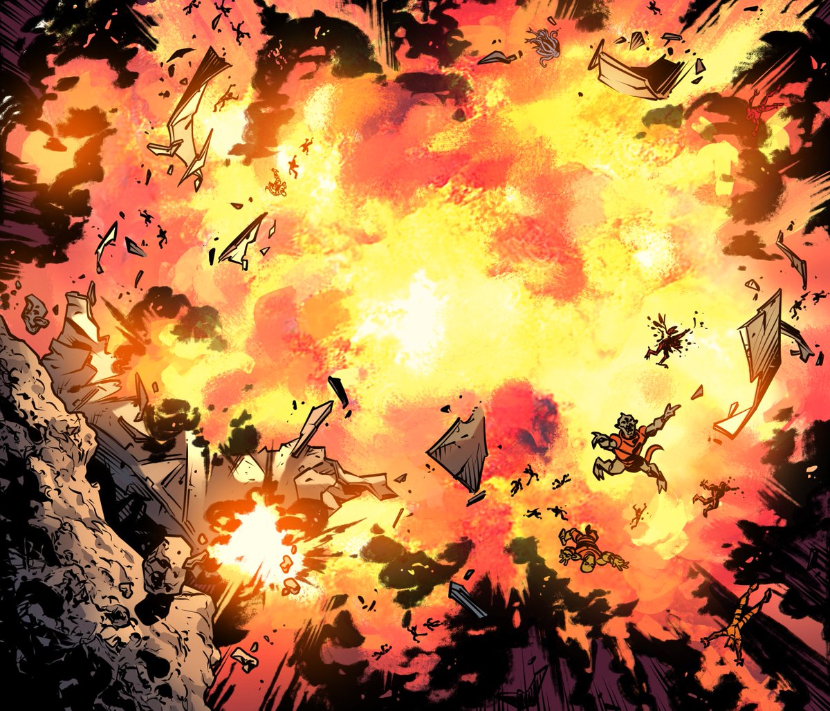 J_Johnson_Art's tweet image. BOOM! Preview of what I'm working on for Ark: War in Heaven, written by Robert Cruz. #indiecomics