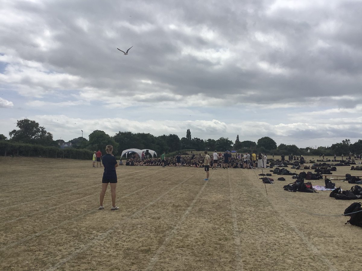 Whole school millennium mile - the students were brilliant!!