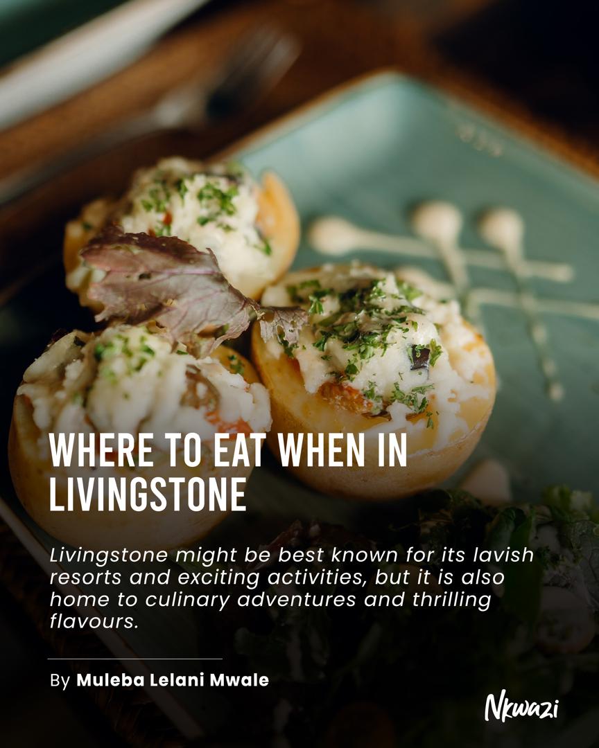 NkwaziMag's tweet image. Explore the top #dining spots in #Livingstone, whether you crave international flavours or authentic local dishes, Livingstone’s #restaurants promise unforgettable gastronomic experiences. nkwazimagazine.com/the-culinary-h…

📸 : Courtesy of S'lo Lounge