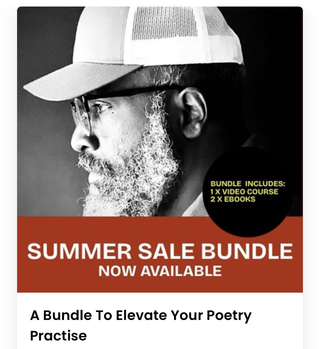 Do you have too many unfinished creative and poetry projects . The Summer Sale Bundle is here to help you get it all done this summer. Write that chapbook, finish that creative work  now!!!  stan.store/rogerrobinson/…