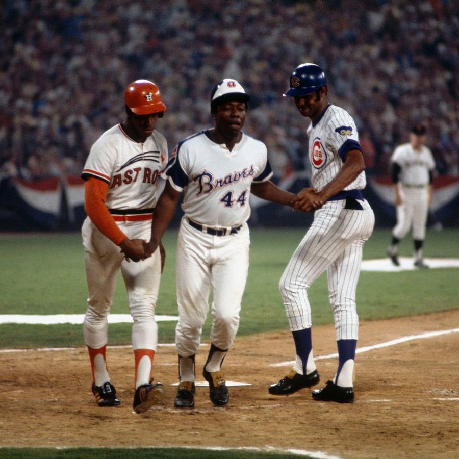 LILFBaseball's tweet image. Playing on his home field in #Atlanta, Henry Aaron of the #Braves hit his final All-Star Game home run #OTD in 1972, a two-run homer against Gaylord Perry to give the National League a 2-1 lead. It was the 21st All-Star Game he had played in.
