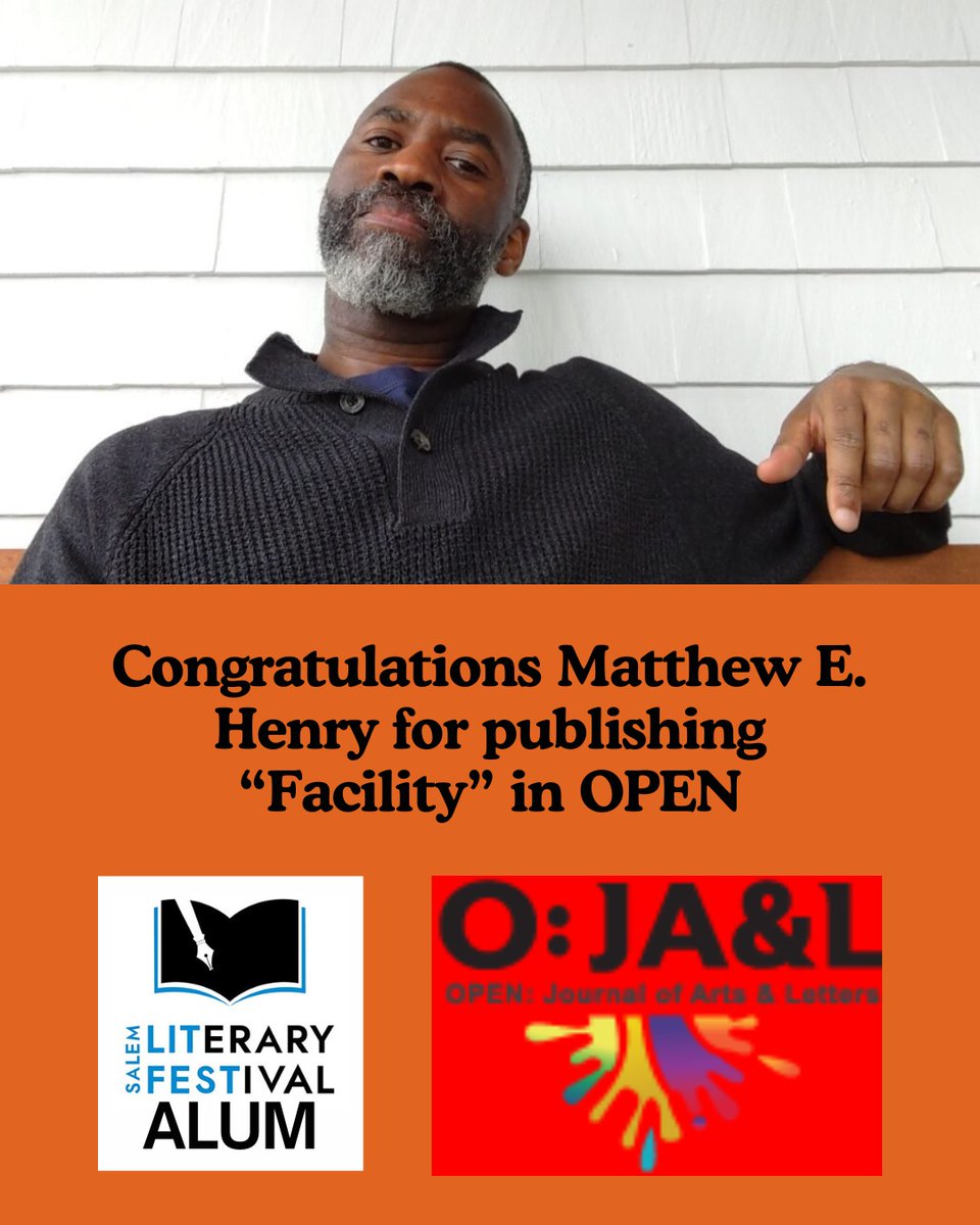 SalemLitFest (@salemlitfest) on Twitter photo "She thought it was cute the way his tongue was so tied, twisted, knotted like kneaded dough when she placed her order."—Congratulations to Lit Fest alum Matthew E. Henry for publishing "Facility" <a href="/ojalart/">O:JA&L / aRt journal</a>. Read the full flash fiction at ojalart.com/flash-fictions… "She thought it was cute the way his tongue was so tied, twisted, knotted like kneaded dough when she placed her order."—Congratulations to Lit Fest alum Matthew E. Henry for publishing "Facility" <a href="/ojalart/">O:JA&L / aRt journal</a>. Read the full flash fiction at ojalart.com/flash-fictions…
