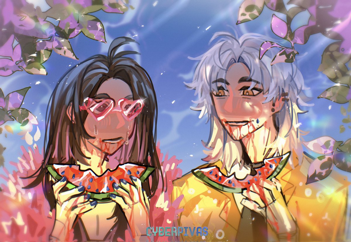 me and my friend 

#art #digitalart #oc