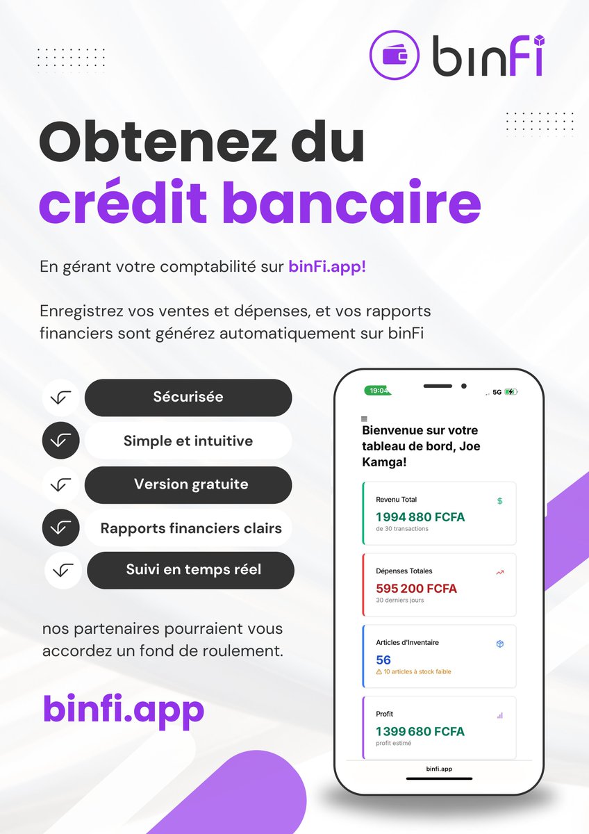 binFi - inventory and finance management tweet media