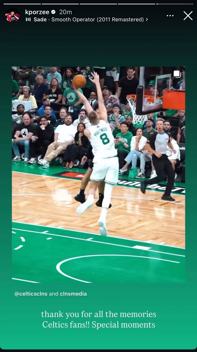 NoaDalzell's tweet image. Kristaps Porzingis on Instagram: