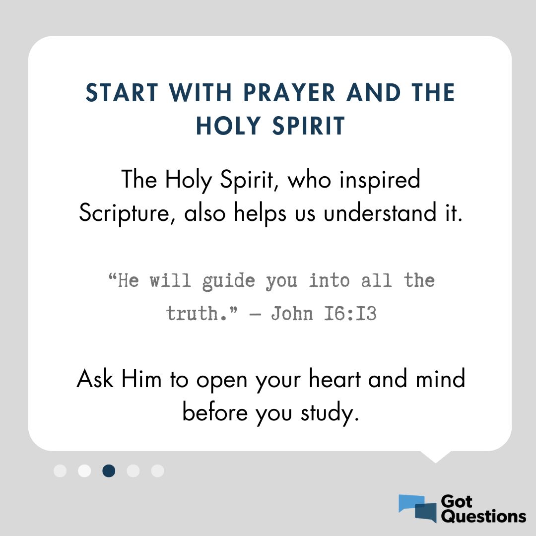 gotquestions's tweet image. What is the proper way to study the Bible? Are you approaching God's Word with prayer, context, and community? Read the full article here: gotquestions.org/study-the-Bibl… #HowToStudyTheBible #BibleQuestions #GotQuestions