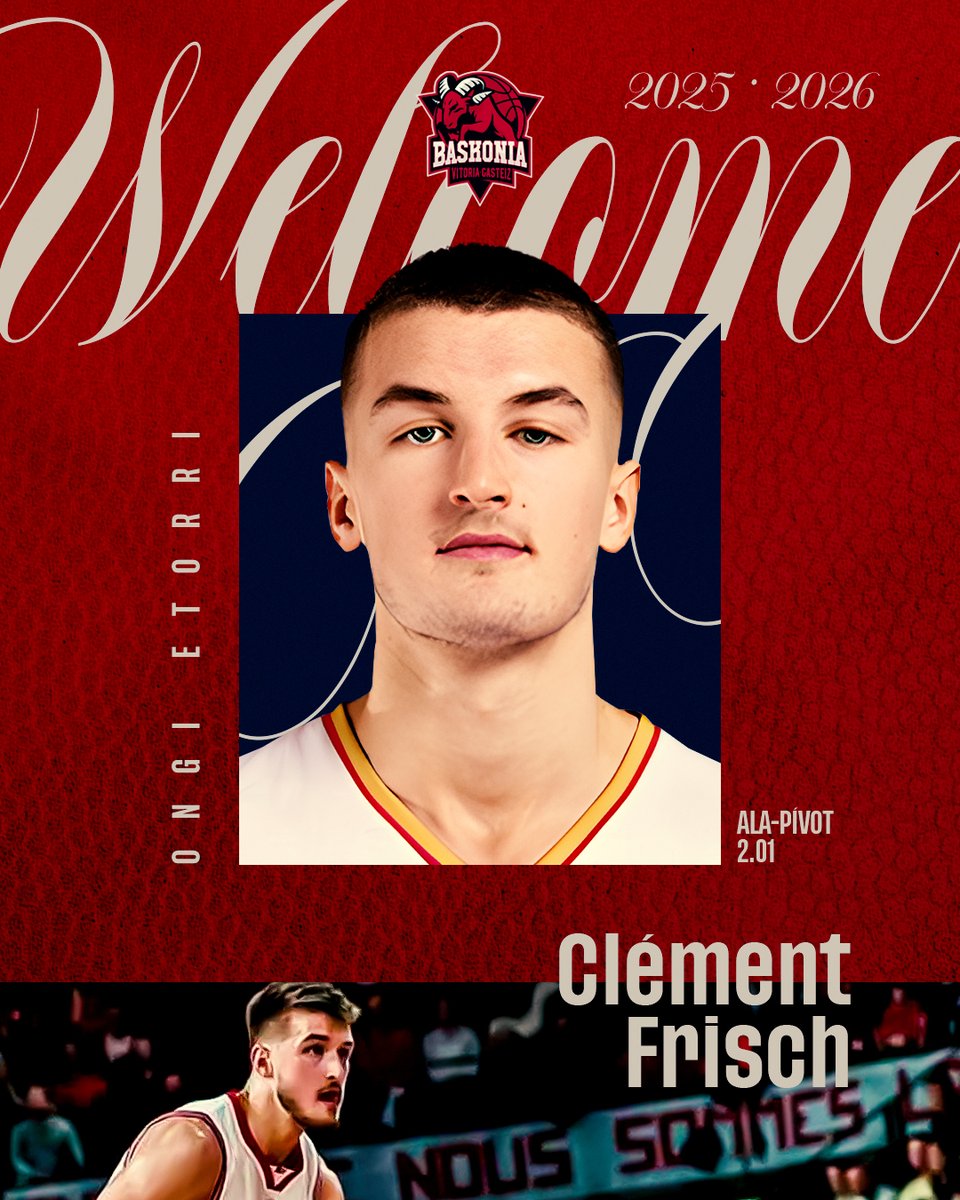 ✍️ OFICIAL | Clément Frisch, primera pieza del nuevo Baskonia

🗞️ bit.ly/4k9nRJQ

#OngiEtorriClément