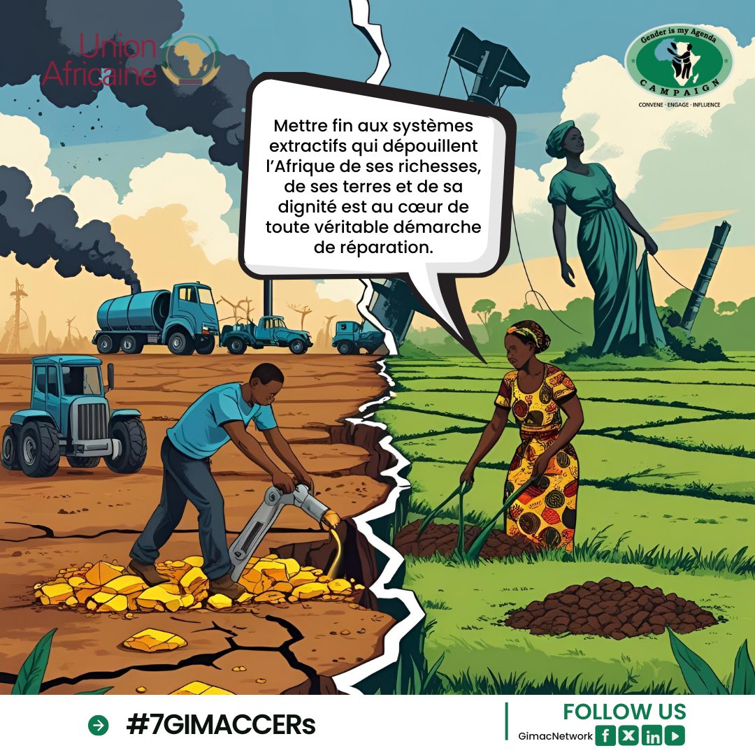 L’avenir de l’Afrique dépend de la fin des systèmes d’exploitation. La terre, la dignité et les richesses doivent profiter aux peuples, pas aux intérêts étrangers.
#7GIMACCERs
#14GIMACJeunes